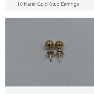 10kt yellow gold earrings